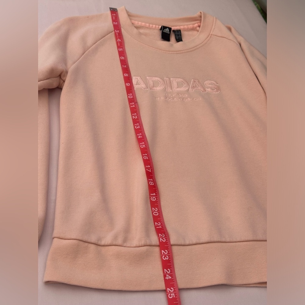 Adidas Pink Crew Neck Sweater Casual Athletic Wear #A2 - Picture 5 of 7